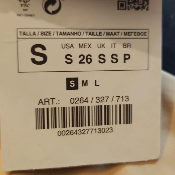 Zara dual lined bralette crop top size S - Picture 4 of 4